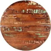 vidaXL Tafelblad rond Ø 80x1,5 cm massief gerecycled hout