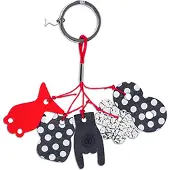 Vacavaliente - Sleutelhanger Lucky (by Paola Navone) - Gerecycled Leer - Grijs