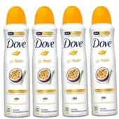 Dove Deo Spray - Passievrucht & Citroengras - 4 x 150 ml