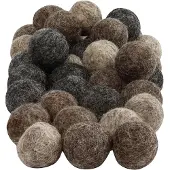 Creativ Company Wol Kralen 20 mm Naturel 64 stuks