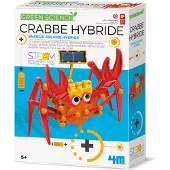 4M Wetenschap en Spel - Bouw Je Eigen Hybride Krab Robot - KidzLabs - Green Science - 5+