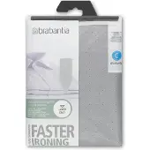 Brabantia strijkplankhoes C 124x45 cm 2 mm schuim metallic |
