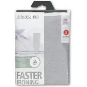Brabantia strijkplankhoes B 124x38 cm 2 mm schuim metallic