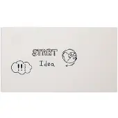 Smit Visual Whiteboard zonder rand - 98 x 198 cm