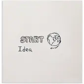 Smit Visual Whiteboard zonder rand - 98 x 98 cm