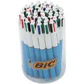 BIC Colours Original 4-kleurenbalpen, medium, klassieke inktkleuren, tubo van 36 stuks