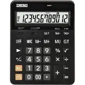 Desq - Bureau Rekenmachine | 12 Cijfers | XLarge | BTW | MU | GT | Bussiness Classy