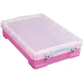 Really Useful Box opbergdoos 4 liter | transparant roze