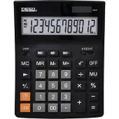 Desq Bureau Rekenmachine groot - 12 Cijfers - XLarge - Dubbel Geheugen - MU - Heavy Duty