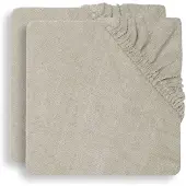Jollein Baby Aankleedkussenhoes Badstof - 50x70cm - Nougat - 2 Stuks