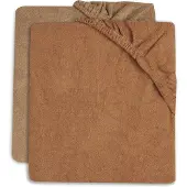 Jollein Aankleedkussenhoes Badstof 50x70cm Caramel/Biscuit (2pack)