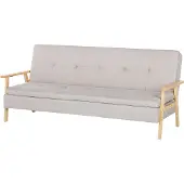 Beliani TJORN - Slaapbank-Beige-Polyester