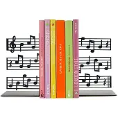 Balvi Boekensteunen set Muziek Metaal Zwart