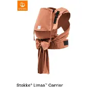 Stokke Limas Carrier Plus, Terracotta - Versie 2023 (OCS) - Babydrager met halve gesp - Drie draagopties - Veilig voor baby's van 1 maand/ 4 kg tot 18 kg