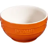 Staub Eetkom 700 ml, oranje, keramiek, Staub