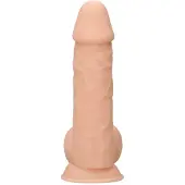 Realrock Real Rock - Silicone Dildo met Ballen - Blanke huidskleur - 21.6 cm