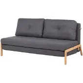 Beliani EDLAND - Slaapbank - Grijs - Polyester