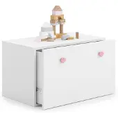 KOBI Speelgoedkist - Inga - 41,6x41,6x70,6 cm - wit roze