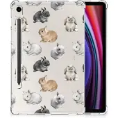 B2Ctelecom Back Case voor Samsung Galaxy Tab S9 Konijntjes