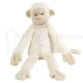 Happy horse Aap Mickey Knuffel 32cm - Wit - Baby knuffel