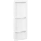 vidaXL Douchenis met 3 vakken 41x99x9 cm hoogglans wit