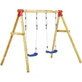 vidaXL Schommelset 230x130x166 cm grenenhout
