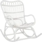 J-Line Schommelstoel Rotan Wit