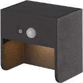 Fantasia JARDIN Wandlicht IP65 2W CREE LED 3000K, solar + sensor, zwart