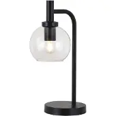 Fantasia 3403628 OSIRA Tafellamp E27 Zwart, Helder Glas Ø150mm