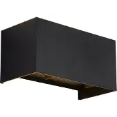 QAZQA Buiten wandlamp zwart incl. LED 4-lichts IP54 - Edwin