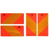 CARGOPARTS Waarschuwingsbord met diagonale strepen (set, 4 stuks) CARGO-T017
