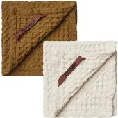 Humdakin Vaatdoek Waffle Sunset & Shell (Set van 2)