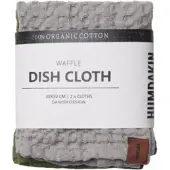 Humdakin Vaatdoek Waffle Stone & Fern (Set van 2)