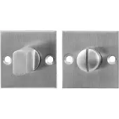 GPF bouwbeslag RVS geborsteld Vierkante toiletgarnituur 50x50x2mm stift 8mm