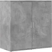 vidaXL Dressoir 79x38x80 cm bewerkt hout betongrijs