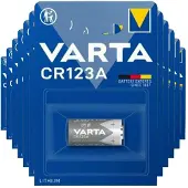 Varta 12x Lithium Batterijen Cylindrical CR123A
