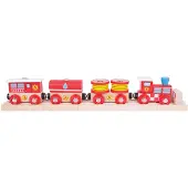 Bigjigs Trein - Brandweertrein