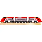 Bigjigs Houten Virgin Pendolino Trein, 5dlg