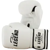 Legend Sports Powerfit & Protect Bokshandschoenen Heren/Dames Wit PU - Verschillende kleuren en maten - Gemaakt van skintex - LegendProtect technologie