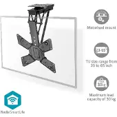 Nedis Gemotoriseerde TV-plafondbeugel | 23 - 65 " | Maximaal schermgewicht: 30 kg | Draaibaar | Kantelbaar | Minimale plafondafstand: 140 mm | Afstandbestuurbaar | Staal | Zwart - TVCM5850BK