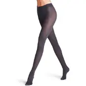Falke Pure Matt eenkleurig materiaal ondoorzichtig 50 DEN panty dames grijs - maat S