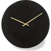 Dulaire Design Wandklok Zwart Metaal Ø 38 cm