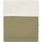Koeka Deken Babybedje Wafel Cotton Fleece Moss