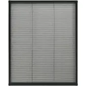 vidaXL Raamhor plissé 80x100 cm aluminium