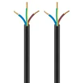 Universal Elektrakabel 3-aderig | 3x 1,50mm | zwart | 100 meter