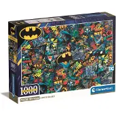 Clementoni - Puzzel - Batman - DC - 1000 stukjes - Impossible - met poster - vanaf 14 jaar