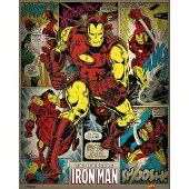 Pyramid Poster Marvel Comics Iron Man Retro 40x50cm