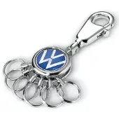 Troika Sleutelhanger met karabijnhaak: Volkswagen Logo, 6 verwisselbare ringen