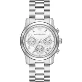 Michael Kors horloge MK7325 Runway zilverkleurig female
