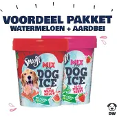 Smoofl VOORDEEL PAKKET voor hondenijsjes - Watermeloen + Aardbei smaak